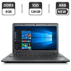 Ноутбук Lenovo ThinkPad E540 / 15.6" TN / Core i5-4200M (2(4) ядра по 2.5-3.1GHz) / 8GB DDR3 / 128GB SSD / HD Graphics 4600 / WebCam / DVD-ROM / АКБ NEW / Win 10 Pro б/в