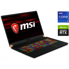 Ігровий ноутбук Б-класс MSI GS75 Stealth 9SG / 17.3" IPS / Core i9-9880H (8(16) ядер по 2.3-4.8GHz) / 32GB DDR4 / 1000GB SSD / GeForce RTX 2080 Max-Q, 8GB GDDR6, 256-bit / WebCam / Win 10 Pro б/в