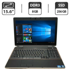 Ноутбук Б-клас Dell Latitude E6520 / 15.6" (1366x768) TN / Intel Core i5-2520M (2 (4) ядра по 2.5 - 3.2 GHz) / 8 GB DDR3 / 256 GB SSD/ nVidia NVS 4200M, 1 GB GDDR3, 64-bit / WebCam / HDMI б/в