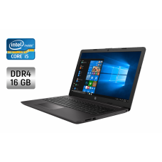 Ноутбук HP 250 G7 / 15.6" (1366x768) TN / Intel Core i5-8265U (4 (8) ядра по 1.6 - 3.9 GHz) / 16 GB DDR4 / 512 GB SSD / Intel HD Graphics 620 / WebCam / Windows 10 б/в