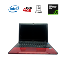Ноутбук Sony PCG-61111M / 14" (1366x768) TN / Intel Core 2 Duo P8700 (2 ядра по 2.53 GHz) / 4 GB DDR3 / 320 GB HDD / nVidia GeForce GTX 230M, 1 GB GDDR3, 256-bit / WebCam б/в
