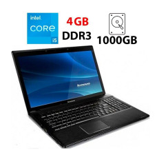 Ноутбук Б-клас Lenovo G560 / 15.6" (1366x768) TN / Intel Core i5-430M (2 (4) ядра по 2.26 - 2.53 GHz) / 4 GB DDR3 / 1000 GB HDD / Intel HD Graphics / WebCam б/в