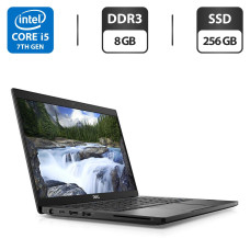 Ультрабук Dell Latitude 7380 / 13.3" (1920x1080) IPS / Intel Core i5-7200U (2 (4) ядра по 2.5 - 3.1 GHz) / 8 GB DDR4 / 256 GB SSD / Intel HD Graphics 620 / WebCam / HDMI / Windows 10 Pro б/в