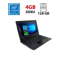 Нетбук Lenovo ThinkPad 11e / 11.6" (1366x768) TN / Intel Celeron N2940 (4 ядра по 1.83 - 2.25 GHz) / 4 GB DDR4 / 128 GB SSD / WebCam б/в
