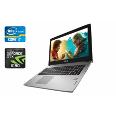 Ігровий ноутбук Asus GL 502V / 15.6" (1920x1080) IPS / Intel Core i7-7700HQ (4 (8) ядра по 2.8 - 3.8 GHz) / 16 GB DDR4 / 256 GB SSD + 1000 GB HDD / nVidia GeForce GTX 1060, 6 GB GDDR5, 192-bit / WebCam / Windows 10 б/в