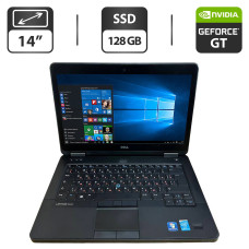 Ноутбук Dell Latitude E5440 / 14" (1600x900) TN / Intel Core i5-4300U (2 (4) ядра по 1.9 - 2.9 GHz) / 16 GB DDR3 / 128 GB SSD / nVidia GeForce GT 720M, 2 GB GDDR3, 64-bit / WebCam / VGA б/в