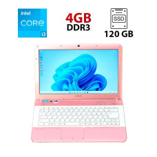 Ноутбук Sony Vaio VPC-E83E1E / 15.6" (1920x1080) TN / Intel Core i3-380M (2 (4) ядра по 2.53 GHz) / 4 GB DDR3 / 120 GB SSD / AMD Radeon HD 5470, 512 MB DDR2, 64-bit / WebCam / Батарея не тримає б/в