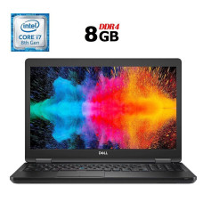 Ультрабук Dell Latitude 5590 / 15.6" (1920x1080) IPS / Intel Core i7-8650U (4 (8) ядра по 1.9 - 4.2 GHz) / 8 GB DDR4 / 240 GB SSD / Intel UHD Graphics 620 / WebCam б/в