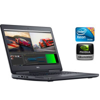 Робоча станція Dell Precision 7520 / 15.6" TN / Intel Xeon E3-1505M v6 (4(8) ядра по 3-4 GHz) / 32GB DDR4 / 512GB SSD / Quadro M2200, 4GB GDDR5, 128-bit / WebCam / Win10 Pro б/в