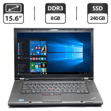 Ноутбук Lenovo ThinkPad T530 / 15.6" (1600x900) TN / Intel Core i7-3520M (2 (4) ядра по 2.9 - 3.6 GHz) / 8 GB DDR3 / 240 GB SSD / Intel HD Graphics 4000 / DVD-ROM / VGA б/в
