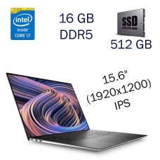 Ігровий ноутбук Dell XPS 15 9520 / 15.6" (1920x1200) IPS / Intel Core i7-12700H (14 (20) ядер по 3.5 - 4.7 GHz) / 16 GB DDR5 / 512 GB SSD / nVidia GeForce RTX 3050, 4 GB GDDR6, 128-bit / WebCam б/в