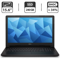 Ноутбук Б-класс Dell Latitude 3560 / 15.6" TN / Core i3-5005U (2(4) ядра по 2.0 GHz) / 4GB DDR3 / 240GB SSD / HD Graphics 5500 / WebCam / HDMI / Win 10 Pro б/в