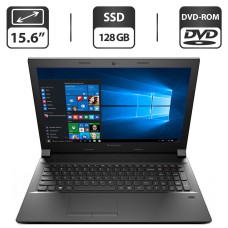 Ноутбук Lenovo IdeaPad B50-80 / 15.6" TN / Core i3-5005U (2(4) ядра по 2 GHz) / 4GB DDR3 / 128GB SSD / HD Graphics 5500 / WebCam / DVD-ROM / VGA б/в