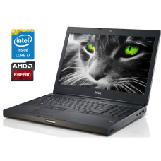 Мобільна робоча станція Dell Precision M6700 / 17.3" (1600x900) TN / Intel Core i7-3520M (2 (4) ядра по 2.9 - 3.6 GHz) / 8 GB DDR3 / 256 GB SSD / AMD FirePro M6000, 2 GB GDDR5, 128-bit / Win 10 Pro б/в