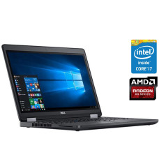 Ігровий ноутбук Dell Precision 3510 / 15.6" (1920x1080) IPS / Intel Core i7-6820HQ (4 (8) ядра по 2.7 - 3.6 GHz) / 8 GB DDR4 / 250 GB SSD / AMD Radeon R9 M360, 2 GB GDDR5, 128-bit / WebCam / Win 10 Pro б/в