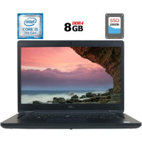 Ноутбук Dell Latitude 5490 / 14" (1366x768) TN / Intel Core i5-7300U (2 (4) ядра по 2.6-3.5 GHz) / 8 GB DDR4 / 256 GB SSD / HD Graphics 620 / WebCam б/в