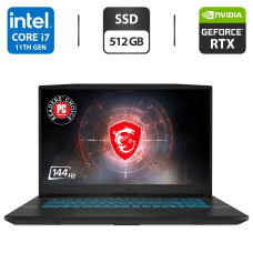 Ігровий ноутбук MSI Crosshair 17 A11UEK-066US / 17.3" (1920x1080) IPS / Intel Core i7-11800H (8 (16) ядер по 4.6 GHz) / 16 GB DDR4 / 512 GB SSD / nVidia GeForce RTX 3060, 6 GB GDDR6, 192-bit / WebCam / HDMI б/в