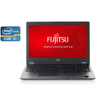 Ноутбук Fujitsu LifeBook U758 / 15.6" (1366x768) TN / Core i5-8350U (4(8) ядра по 1.7-3.6GHz) / 8GB DDR4 / 256GB SSD / UHD Graphics 620 / WebCam б/в
