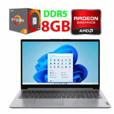 Ультрабук Lenovo IdeaPad 1 15AMN7 / 15.6" (1920x1080) TN / AMD Ryzen 3 7320U (4 (8) ядра по 2.4 - 4.1 GHz) / 8 GB DDR5 / 256 GB SSD / AMD Radeon 610M Graphics / WebCam
