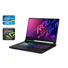 Ігровий ноутбук Б-клас Asus Rog Strix G512LW / 15.6" (1920x1080) IPS / Intel Core i7-10750H (6 (12) ядер по 2.6 - 5.0 GHz) / 16 GB DDR4 / 512 GB SSD / nVidia GeForce RTX 2070, 8 GB GDDR6, 256-bit / WebCam / Windows 10 б/в
