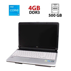 Ноутбук Fujitsu LifeBook A530 / 15.6" (1366x768) TN / Intel Core i5-450M (2 (4) ядра по 2.4 - 2.66 GHz) / 4 GB DDR3 / 500 GB HDD / Intel HD Graphics / WebCam б/в