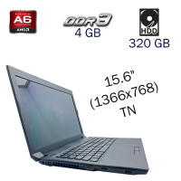 Ноутбук Б класс Lenovo IdeaPad Z575 / 15.6" TN / AMD A6-3400M (4 ядра по 1.4GHz) / 4GB DDR3 / 320GB HDD / Radeon HD 6650M, 1 GB DDR3, 128-bit / WebCam б/в