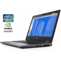 Мобільна робоча станція Dell Precision 7530 / 15.6" (1920x1080) IPS / Intel Core i5-8400H (4 (8) ядер по 2.5 - 4.2 GHz) / 32 GB DDR4 / 512 GB SSD / nVidia Quadro P2000, 4 GB GDDR5, 128-bit / WebCam / Win 10 Pro б/в