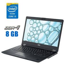 Ноутбук Fujitsu Lifebook U7410 / 14" (1920x1080) IPS / Intel Core i5-10210U (4 (8) ядра по 1.6 - 4.2 GHz) / 8 GB DDR4 / 480 GB SSD / Intel UHD Graphics / WebCam б/в