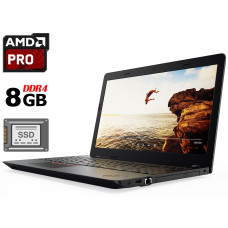 Ноутбук Lenovo ThinkPad E575 / 15.6" TN / AMD PRO A6-9500B (2 ядра по 2.3-3.2 GHz) / 8GB DDR4 / 120GB SSD / Radeon R5 Graphics / WebCam / HDMI б/в