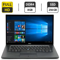 Ультрабук Dell Latitude E7480/14" (1920x1080) IPS / Intel Core i5-6300U (2 (4) ядра по 2.4 - 3.0 GHz) / 8 GB DDR4 / 256 GB SSD / Intel HD Graphics 620 / WebCam/ Посилена АКБ б/в