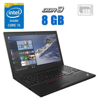 Ноутбук Lenovo ThinkPad T560 / 15.6" (1366x768) TN / Intel Core i5-6200U (2 (4) ядра по 2.3 - 2.8 GHz) / 8 GB DDR3 / 480 GB SSD / Intel HD Graphics 520 / USB 3.0 / HDMI б/в