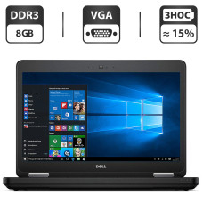 Ноутбук Dell Latitude E5540 / 15.6" TN / Core i5-4200U (2(4) ядра по 1.6-2.6GHz) / 8GB DDR3 / 320GB HDD / HD Graphics 4400 / WebCam / DVD-ROM / VGA + Доп. АКБ б/в