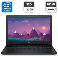 Ноутбук Б-клас Dell Latitude 3570 / 15.6" (1366x768) TN / Intel Core i3-6100U (2 (4) ядра по 2.3 GHz) / 4 GB DDR3 / 120 GB SSD / HD Graphics 520 / WebCam / HDMI б/в