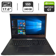 Ноутбук Б-клас Dell Vostro 3750 / 17.3" (1600x900) TN / Intel Core i7-2630QM (4 (8) ядра по 2.0 - 2.9 GHz) / 8 GB DDR3 / 240 GB SSD / nVidia GeForce GT 525M, 1 GB GDDR3, 128-bit / WebCam б/в