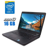 Ноутбук Dell Latitude E5450 / 14" TN / Intel Core i5-5200U (2(4) ядра по 2.2-2.7 GHz) / 16GB DDR3 / 480GB SSD / HD Graphics 5500 / WebCam б/в