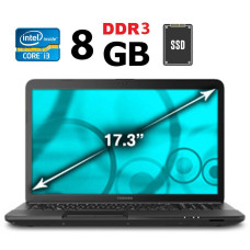 Ноутбук Toshiba Satellite C870 / 17.3" (1600x900) TN / Intel Core i3-2310M (2 (4) ядра по 2.1 GHz) / 8 GB DDR3 / 256 GB SSD / Intel HD Graphics 3000 / WebCam б/в