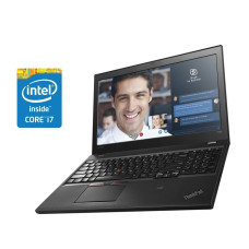 Ноутбук Lenovo ThinkPad T560 / 15.6" IPS / Core i7-6600U (2(4) ядра по 2.6-3.4 GHz) / 8GB DDR3 / 480GB SSD / HD Graphics 520/ WebCam / Win 10 Pro б/в
