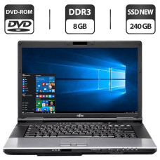 Ноутбук Б-клас Fujitsu LifeBook E752 / 15.6" TN / Core i5-3210M (2(4) ядра по 2.5-3.1GHz) / 8GB DDR3 / 240GB SSD NEW / HD Graphics 4000 / DVD-ROM б/в