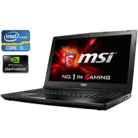 Ігровий ноутбук MSI Classic CX62 6QD / 15.6" TN / Core i5-6300HQ (4 ядра по 2.3-3.2 GHz) / 16GB DDR4 / 500GB SSD / GeForce 940MX, 2GB DDR3, 64-bit / WebCam / DVD-ROM / Win 10 Home б/в