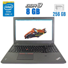 Робоча станція Lenovo ThinkPad W550s / 15.6" (1920x1080) TN / Intel Core i7-5500U (2 (4) ядра по 2.4-3 GHz) / 8 GB DDR3 / 256 GB SSD / nVidia Quadro K620M, 2 GB DDR3, 64-bit / WebCam / Дві батареї б/в