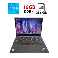 Ультрабук Lenovo ThinkPad E14 / 14'' (1920x1080) TN / Intel Core i3-10110U (2 (4) ядра по 2.1 - 4.2 GHz) / 16 GB DDR4 / 256 GB SSD M.2 / Intel UHD Graphics / WebCam / HDMI б/в