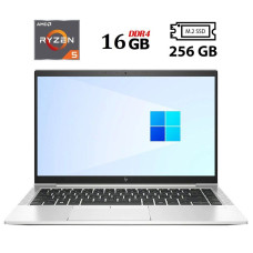 Ультрабук Б-клас HP EliteBook 845 G7 / 14" (1920х1080) IPS / AMD Ryzen 5 Pro 4650U (6 (12) ядер по 2.1 - 4.0 GHz) / 16 GB DDR4 / 256 GB SSD M.2 / AMD Radeon RX Vega 6 Graphics / WebCam / HDMI / 4G LTE / Windows 11 Pro б/в