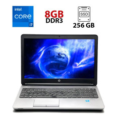 Ноутбук Б-клас HP ProBook 650 G1 / 15.6" (1920x1080) TN / Intel Core i7-4800MQ (4 (8) ядра по 2.7 - 3.7 GHz) / 8 GB DDR3 / 256 GB SSD / Intel HD Graphics 4600 / WebCam / HDMI б/в