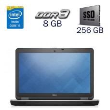 Ноутбук Б клас Dell Latitude E6540 / 15.6" (1366x768) TN / Intel Core i5-4310M (2 (4) ядра по 2.7 - 3.4 GHz) / 8 GB DDR3 / 256 GB SSD / Intel HD Graphics 4600 / WebCam б/в