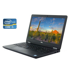 Ноутбук Б-клас Dell Latitude E5570 / 15.6" (1920x1080) IPS / Intel Core i5-6300U (2 (4) ядра по 2.4 - 3.0 GHz) / 8 GB DDR4 / 256 GB SSD / Intel HD Graphics 520 / WebCam б/в