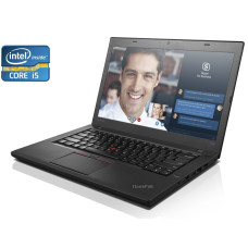 Ноутбук Б-клас Lenovo ThinkPad T460 / 14" (1366x768) TN / Intel Core i5-6200U (2 (4) ядра по 2.3 - 2.8 GHz) / 4 GB DDR4 / 128 GB SSD / Intel HD Graphics 520 / WebCam б/в