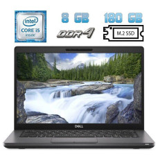 Ультрабук Dell Latitude 5400 / 14" (1920x1080) IPS / Intel Core i5-8365U (4 (8) ядра по 1.6 - 4.1 GHz) / 8 GB DDR4 / 180 GB SSD M.2 / Intel UHD Graphics 620 / WebCam / USB 3.1 / HDMI / Windows 10 б/в