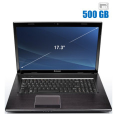Ноутбук класс Б Lenovo G770 / 17.3"/Core i3-3110M 2(4) ядра 2.4 GHz/ 4GB DDR3/500 GB HDD /WebCam / Без АКБ б/в