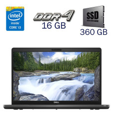 Ультрабук Dell Latitude 5500 / 15.6" (1366x768) TN / Intel Core i3-8145U (2 (4) ядра по 2.1 - 3.9 GHz) / 16 GB DDR4 / 360 GB SSD / Intel UHD Graphics 620 / WebCam б/в