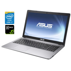 Ігровий ноутбук Asus X550V / 15.6" (1366x768) TN / Intel Core i7-6700HQ (4 (8) ядра по 2.6 - 3.5 GHz) / 16 GB DDR4 / 240 GB SSD / nVidia GeForce GTX 950M, 2 GB GDDR5, 128-bit / WebCam / DVD-ROM / Win 10 Home б/в